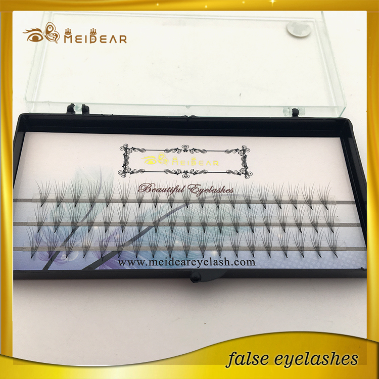 Private label hand made pre-fanned volume eyelashes extension  Singapore